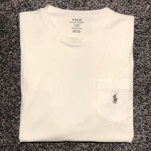NWOT White Polo T-Shirt Large